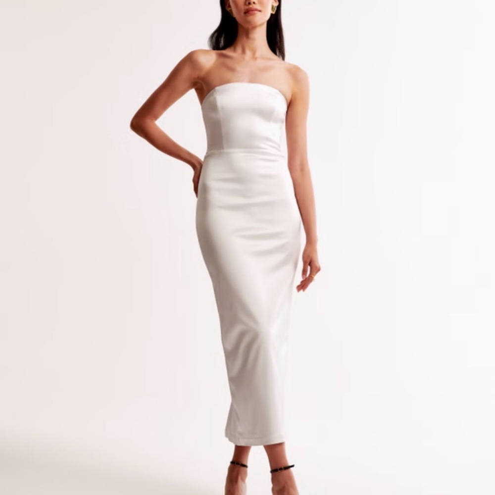 Abercrombie & Fitch Strapless White Dress
